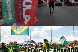 Dos imágenes antagónicas de Curitiba.  (Fuente: AFP)