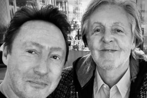 Lennon y McCartney, unidos de nuevo en una emotiva selfie (Fuente: Tw Julian Lennon)