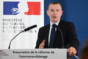 Olivier Dussopt, ministro de Trabajo.  (Fuente: AFP)