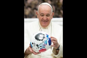 Papa Francisco: "Que el Mundial sea una ocasión de encuentro y armonia entre naciones" (Fuente: AFP)