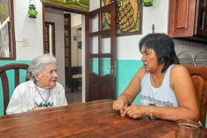 Nora Cortiñas visitó a Milagro Sala en Jujuy y apuntó contra Gerardo Morales (Fuente: Télam)