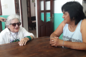 Nora Cortiñas visitó a Milagro Sala 