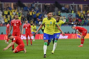 Mundial Qatar 2022: Brasil batió a Suiza con lo justo y pasó a octavos (Fuente: AFP)
