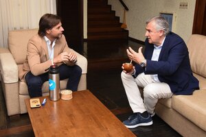 Gerardo Morales se reunió con el presidente de Uruguay Luis Lacalle Pou 