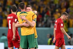 Australia, el próximo rival de la Selección sorprendió con su victoria ante Dinamarca. (Fuente: AFP)