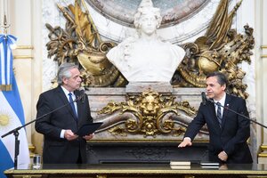 Alberto Fernández le tomó juramento a Diego Giuliano como nuevo ministro de Transporte