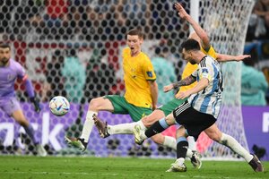Con su gol ante los australianos Messi ya suma nueve en Mundiales (Fuente: AFP)