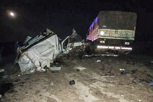 Tres muertos y siete heridos por un choque entre dos camiones y un micro de larga distancia (Fuente: Policía del Chaco)