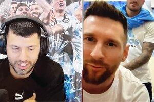 El Kun Agüero charló con Lionel Messi, el Papu Gómez, Leandro Paredes y Rodrigo De Paul por Twitch  
