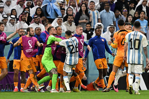 Argentina y Países Bajos empataron y van a penales (Fuente: AFP)