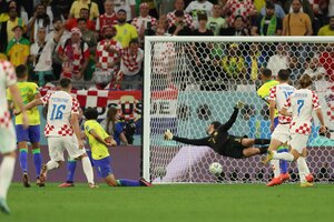 La definición a penales entre Brasil y Croacia.   (Fuente: AFP)