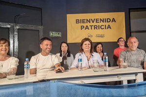 Rodrigo De Loredo, Patricia Bullrich y Luis Juez, en campaña.