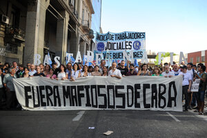 "Fuera mafiosos de CABA": Marcha y reclamo de organizaciones políticas y sociales