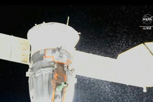 Estiman que un "micrometeorito" dañó a una nave espacial rusa en la Estación Internacional