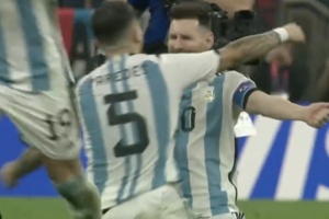La reacción de Lionel Messi cuando Gonzalo Montiel metió el penal del campeonato
