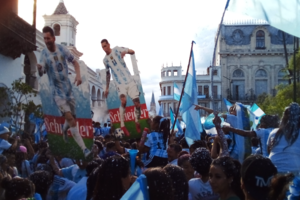 Los festejos de la copa del mundo de fútbol en Salta (Fuente: Analía Brizuela)