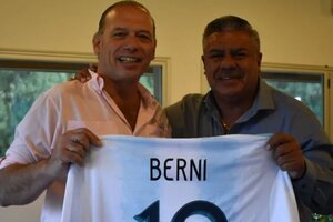 Tras la caravana trunca, Chiqui Tapia agradeció a Sergio Berni