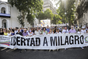 Milagro Sala: El clamor por el indulto se instala frente a la Casa Rosada (Fuente: Télam)