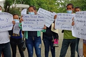 Familiares de salvadoreños detenidos bajo el régimen de excepción de Bukele reclamaron información  (Fuente: Comité Familiares Víctimas del Régimen Bajo Lempa)