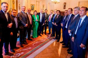 Alberto Fernández se reunió con gobernadores que rechazan el fallo de la Corte por la coparticipación (Fuente: Presidencia)