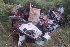 Zárate-Brazo Largo: un camión cayó al vacío desde el puente Mitre y falleció el conductor 