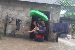 LLuvias torrenciales: 8 muertos y 19 desaparecidos en Filipinas (Fuente: AFP)