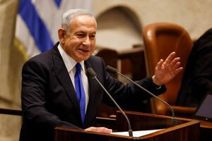 Benjamin Netanyahu juró por sexta vez como primer ministro de Israel (Fuente: AFP)