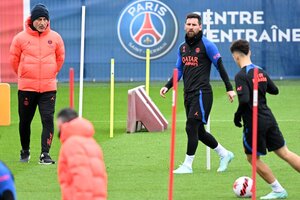 Galtier guarda a Messi para el partido de la Liga francesa (Fuente: AFP)