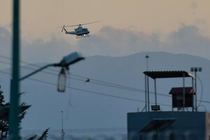 Ovidio Guzmán, hijo de "El Chapo", fue traslado a El Altiplano en helicóptero. (Fuente: EFE)
