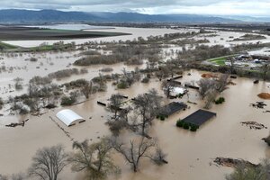 Estados Unidos: una castigada California espera "inundaciones catastróficas" (Fuente: AFP)