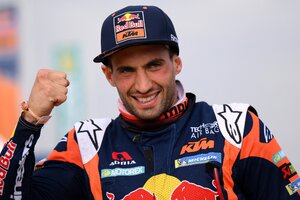 Benavides ganó la etapa y se juega todo para quedarse con el Dakar (Fuente: AFP)