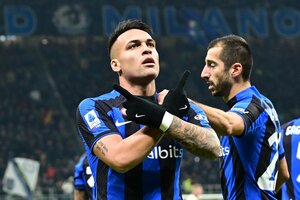 Serie A de Italia: Lautaro Martínez le dio el triunfo al Inter (Fuente: AFP)