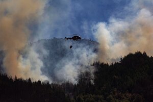 Chubut: continúa el combate contra las llamas que amenazan zonas pobladas (Fuente: Télam)