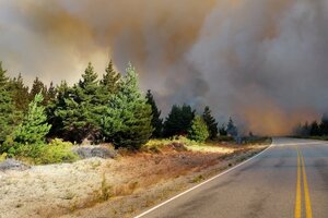 El Hoyo: los incendios podrían controlarse en las próximas 48 horas (Fuente: Tw Maru Ortiz)
