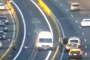 Se conoció un video inédito del choque fatal en autopista 25 de Mayo