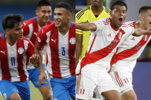 Las selecciones de Paraguay (AFP) y Perú (EFE) se enfrentan por la tercera fecha del Sudamericano Sub-20.