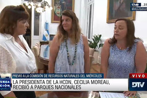 Cecilia Moreau recibió en Diputados a autoridades de Parques Nacionales