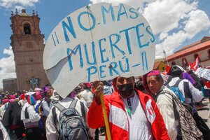 En Perú las marchas no se detienen ni a balazos (Fuente: AFP)