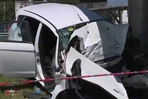 Un hombre murió al chocar su auto contra una columna en la Panamericana (Fuente: Captura de vídeo )