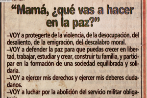 1982: Cuando las feministas empezaron a pedir la abolición del servicio militar