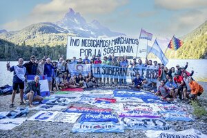 Finalizó la marcha a Lago Escondido (Fuente: Télam)