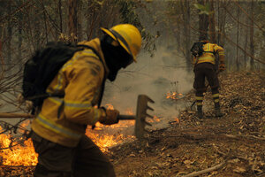Chile pidió ayuda internacional para combatir los incendios forestales (Fuente: AFP)