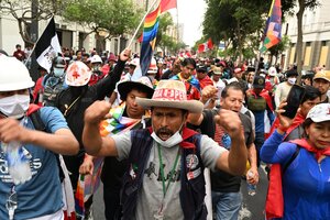Perú: con el pueblo en la calle y el Congreso sin reaccción (Fuente: AFP)