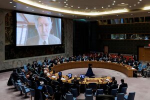 Invitado por Rusia, Roger Waters participó de una reunión del Consejo de Seguridad de la ONU  (Fuente: EFE)