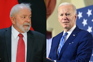Lula y Biden mantendrán un encuentro este viernes en Washington. (Fuente: AFP)