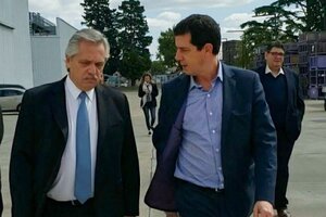 Cómo fue la reunión de Alberto Fernández y Eduardo "Wado" De Pedro en Olivos (Fuente: NA)