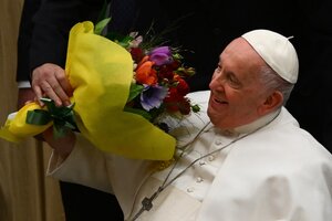 El Presidente respaldó el llamado del Papa a luchar por la justicia social (Fuente: AFP)