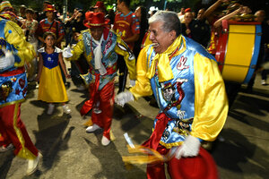 Daniel "Pantera" Reyes y la alegria del carnaval. Imagen: Nicolás Parodi