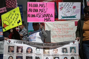 Mujeres exigen justicia por femicidios y desapariciones en México (Fuente: EFE)