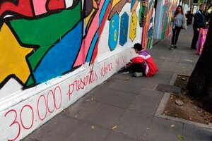 El gobierno porteño pretende tapar un mural en homenaje a estudiantes detenidos 